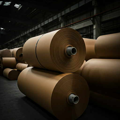 Industrial-grade paperboard rolls for textile manufacturing